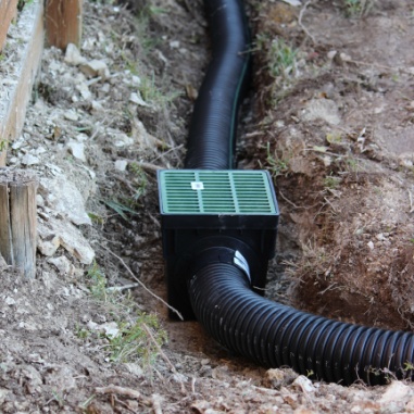 french drain installation